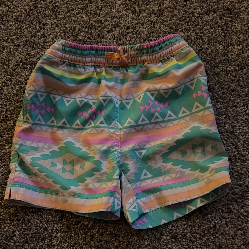 Chubbies Kids Swim Trunks - Multicolor Geometric